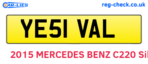 YE51VAL are the vehicle registration plates.
