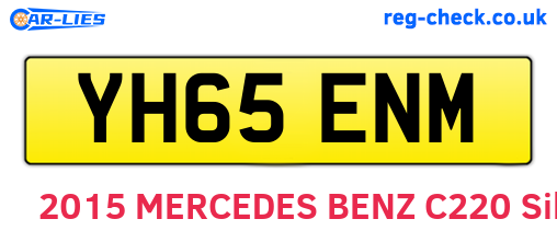 YH65ENM are the vehicle registration plates.