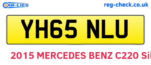 YH65NLU are the vehicle registration plates.