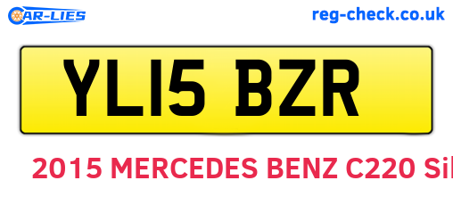 YL15BZR are the vehicle registration plates.
