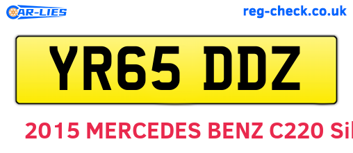 YR65DDZ are the vehicle registration plates.