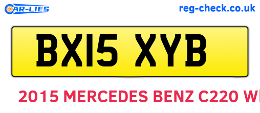 BX15XYB are the vehicle registration plates.