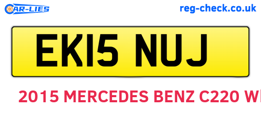 EK15NUJ are the vehicle registration plates.