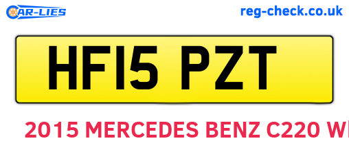 HF15PZT are the vehicle registration plates.