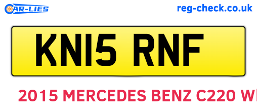 KN15RNF are the vehicle registration plates.