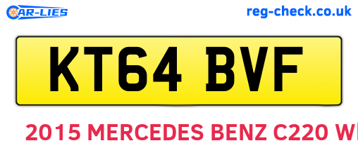 KT64BVF are the vehicle registration plates.