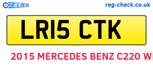 LR15CTK are the vehicle registration plates.