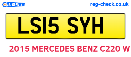 LS15SYH are the vehicle registration plates.