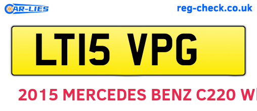 LT15VPG are the vehicle registration plates.