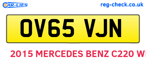 OV65VJN are the vehicle registration plates.