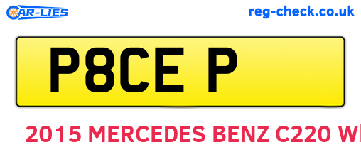 P8CEP are the vehicle registration plates.