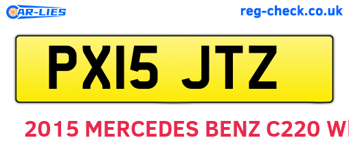 PX15JTZ are the vehicle registration plates.