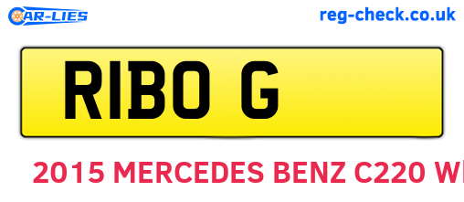 R1BOG are the vehicle registration plates.