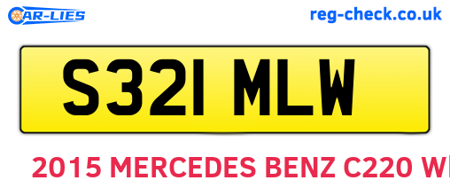 S321MLW are the vehicle registration plates.