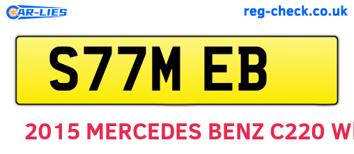 S77MEB are the vehicle registration plates.