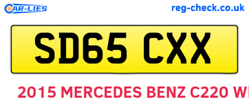 SD65CXX are the vehicle registration plates.