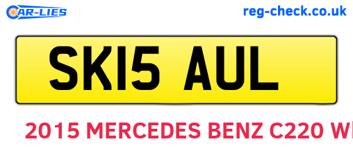 SK15AUL are the vehicle registration plates.
