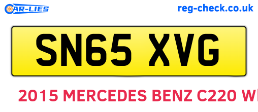 SN65XVG are the vehicle registration plates.