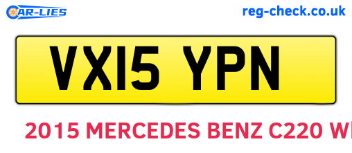 VX15YPN are the vehicle registration plates.