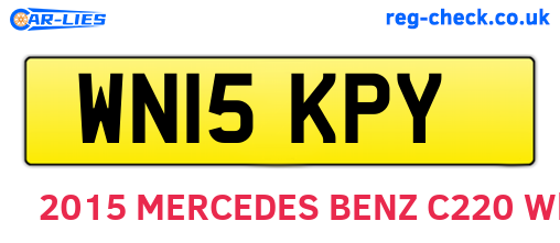 WN15KPY are the vehicle registration plates.