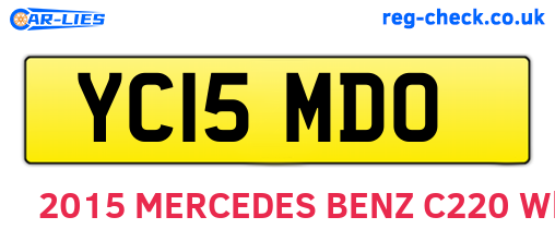 YC15MDO are the vehicle registration plates.
