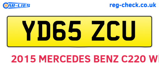 YD65ZCU are the vehicle registration plates.