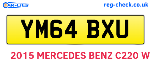 YM64BXU are the vehicle registration plates.