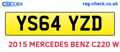 YS64YZD are the vehicle registration plates.