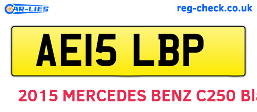 AE15LBP are the vehicle registration plates.