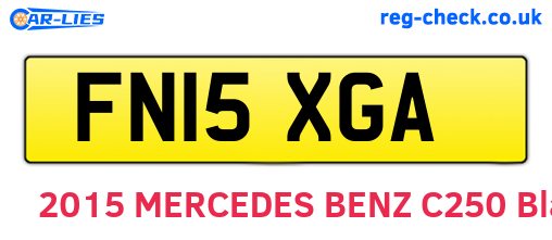 FN15XGA are the vehicle registration plates.