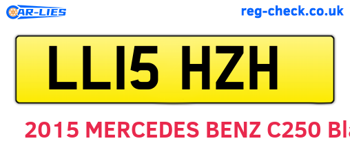 LL15HZH are the vehicle registration plates.