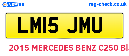 LM15JMU are the vehicle registration plates.