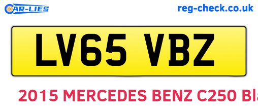 LV65VBZ are the vehicle registration plates.