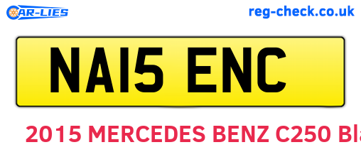 NA15ENC are the vehicle registration plates.