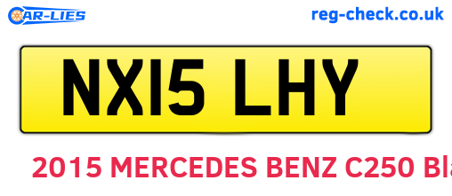 NX15LHY are the vehicle registration plates.