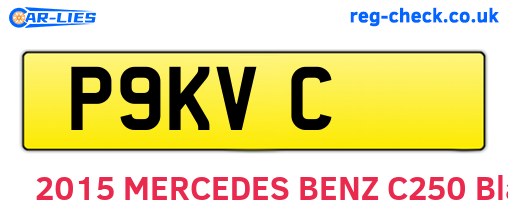 P9KVC are the vehicle registration plates.