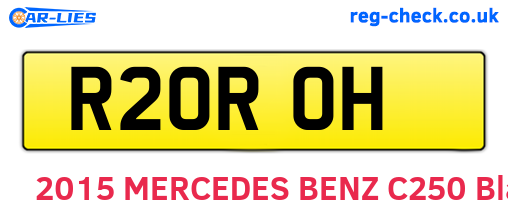 R20ROH are the vehicle registration plates.