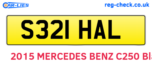 S321HAL are the vehicle registration plates.