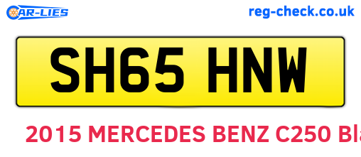 SH65HNW are the vehicle registration plates.