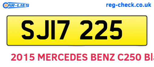 SJI7225 are the vehicle registration plates.