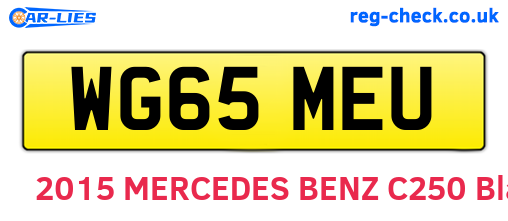 WG65MEU are the vehicle registration plates.
