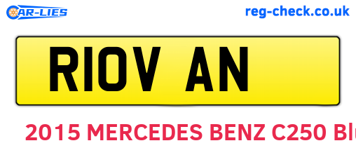 R10VAN are the vehicle registration plates.