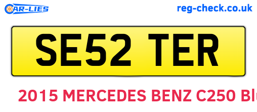 SE52TER are the vehicle registration plates.
