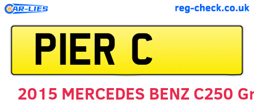 P1ERC are the vehicle registration plates.