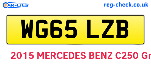 WG65LZB are the vehicle registration plates.