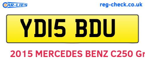 YD15BDU are the vehicle registration plates.