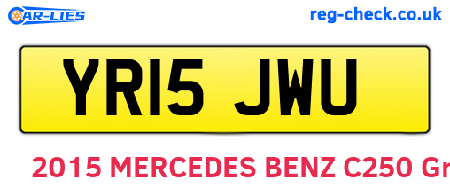 YR15JWU are the vehicle registration plates.