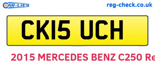 CK15UCH are the vehicle registration plates.