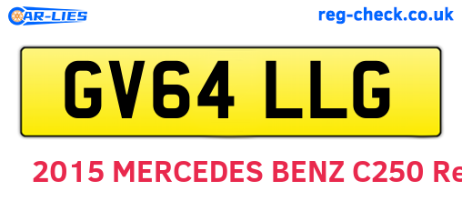 GV64LLG are the vehicle registration plates.