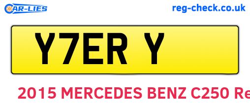 Y7ERY are the vehicle registration plates.